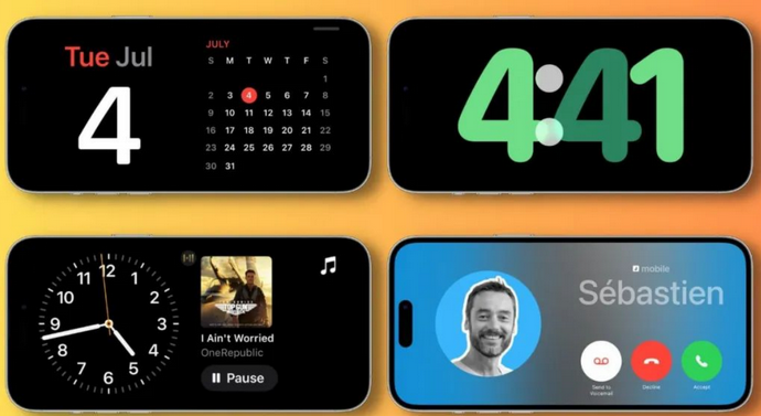 高场办事处苹果手机维修分享iOS17横屏充电待机显示有什么好处 