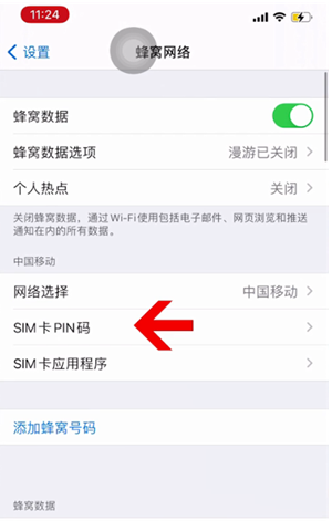 高场办事处苹果14维修网分享如何给iPhone14的SIM卡设置密码 